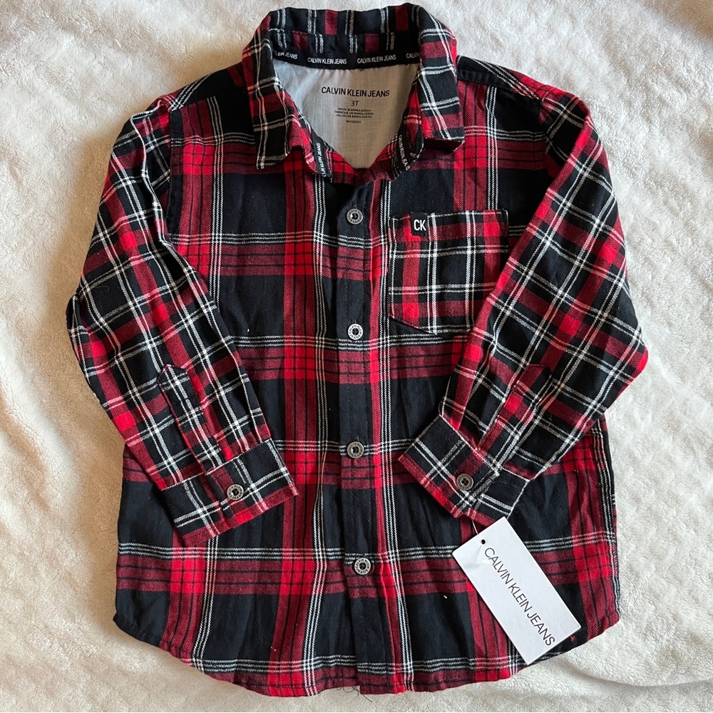 NWT Calvin Klein Jeans shirt, size 3yo